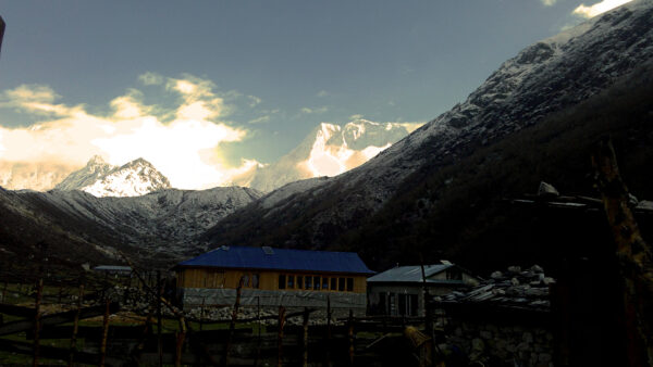 Sunset view - Manaslu Tsum Valley Trek