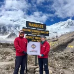 Dana and Nick around manaslut trek